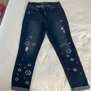 DG2 12 tall embroidered jeans